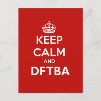 Cartão Postal Nerdcaças mantêm calma e DFTBA