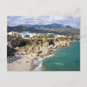 Cartão Postal Nerja Coastline na Espanha