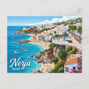 Cartão Postal Nerja, Málaga, Andaluzia, Espanha Espanha