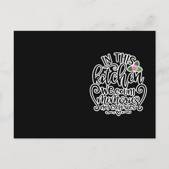 Cartão Postal Nesta Cozinha Contamos Memórias Não Calorias (Frente)