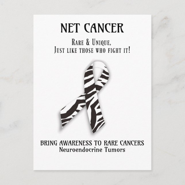 Cartão Postal NET Raros Cancer Neuroendócrino tumor pós-cartão (Frente)