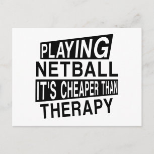 Cartão Postal NETBALL É Mais Barato Que A Terapêutica