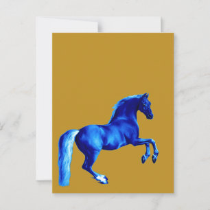 Cartão Postal neto do Godolphin Arabian... Cavalo Azul
