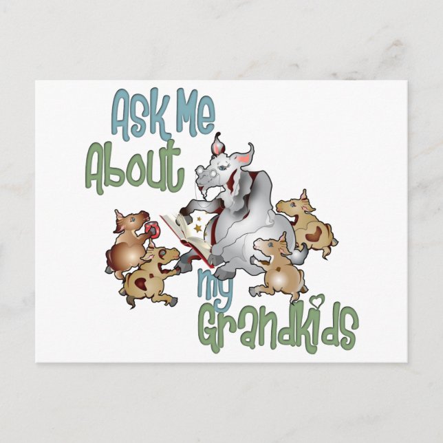 Cartão Postal Netos de Cabra - Avó (Frente)