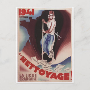 Cartão Postal Nettoyage Propaganda Poster