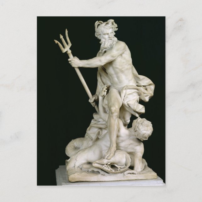 Cartão Postal Netuno Acalmando as Ondas, 1757 (Frente)