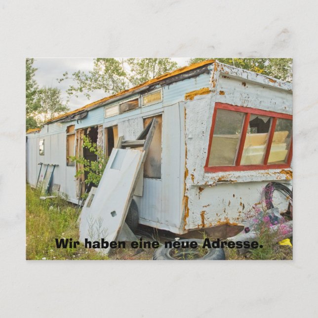 Cartão Postal Neue Adresskarte de Deutsch Lustige (Frente)