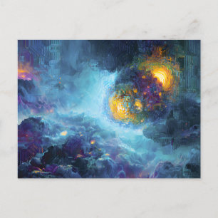 Cartão Postal Neural Circuit Nebula Nexus