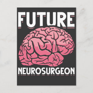 Cartão Postal Neurocirurgião Estudante Engraçado Cérebro Neur
