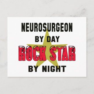 Cartão Postal Neurocirurgião por Day rockstar por noite