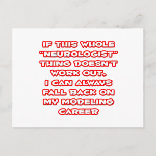 Cartão Postal Neurologista Humor ... Carreira de modelagem