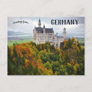 Cartão Postal Neuschwanstein Castle Hohenschwangau Alemanha