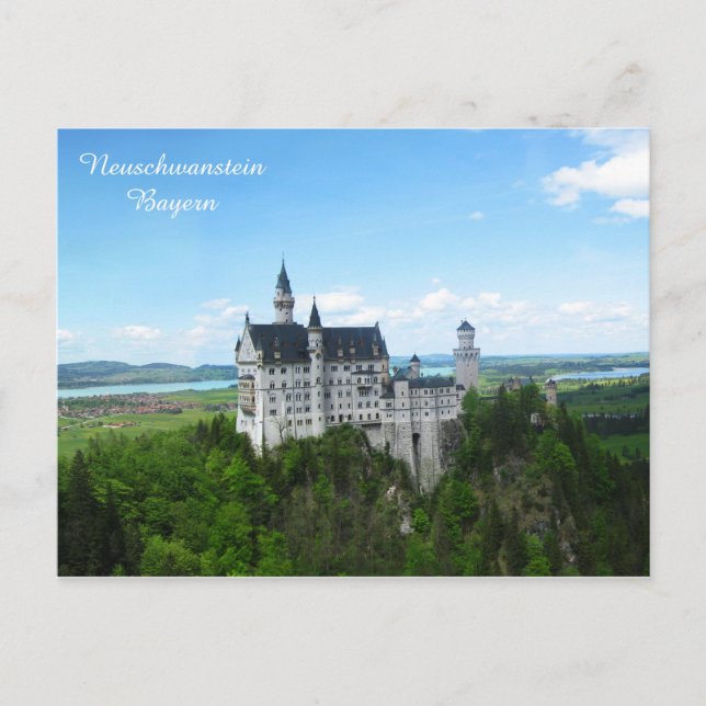 Cartão Postal Neuschwanstein-Panorama (Frente)
