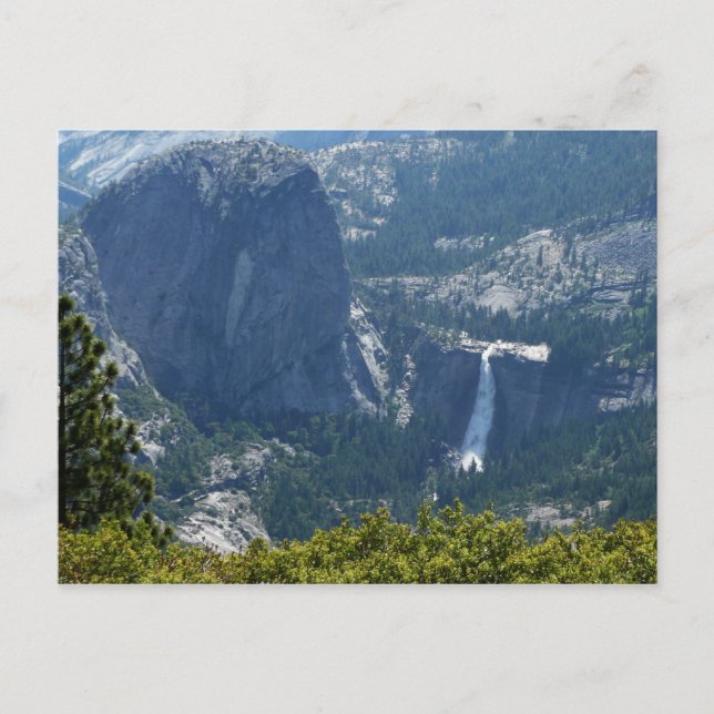 Cartão Postal Nevada Cai do Panorama Trilha Yosemite (Frente)