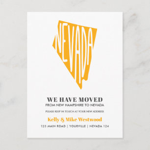 Cartão Postal NEVADA Mudamos o novo endereço Novo lar