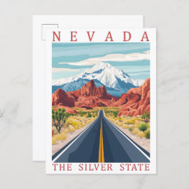Cartão Postal Nevada the Silver State USA Viagem Place