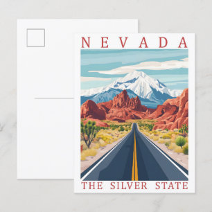 Cartão Postal Nevada the Silver State USA Viagem Place