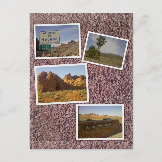 Cartão Postal Nevada - Vale do Colagem do Deserto de Fogo (Frente)