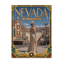 Nevada Vintage Art Deco Era de Ouro