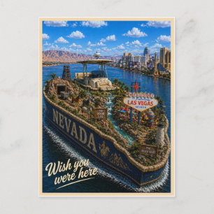 Cartão Postal Nevada   Wish You Were Here   Série Estadual