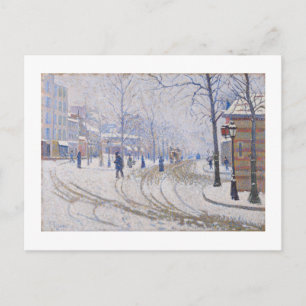 Cartão Postal Neve, Boulevard de Clichy, Paris, 1886