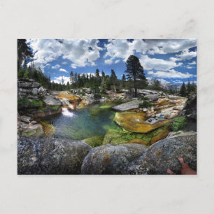 Cartão Postal Neve Creek Waterfall Nadeiro Buraco - Yosemite