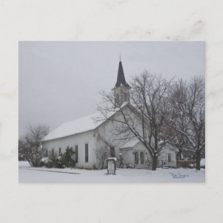 Cartão Postal Neve da igreja do Texas