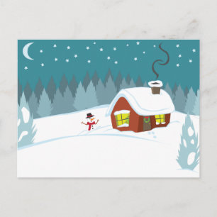 Cartão Postal Neve de inverno