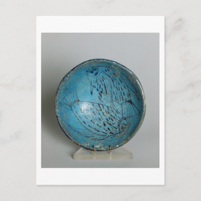 Cartão Postal Neve decorada com peixe (fé) (Frente)