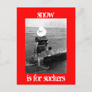 Cartão Postal Neve é para cartazes