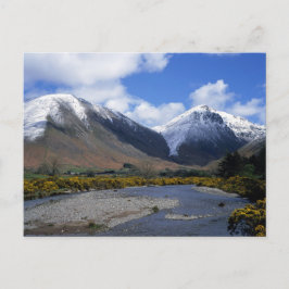 Cartão Postal Neve e Primavera Wasdale Head Cumbria Inglaterra