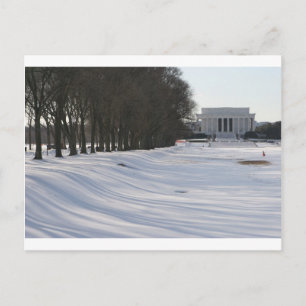 Cartão Postal neve memorial lincoln