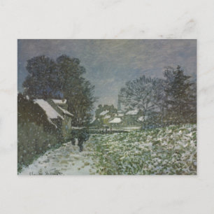 Cartão Postal Neve na Argentina por Claude Monet