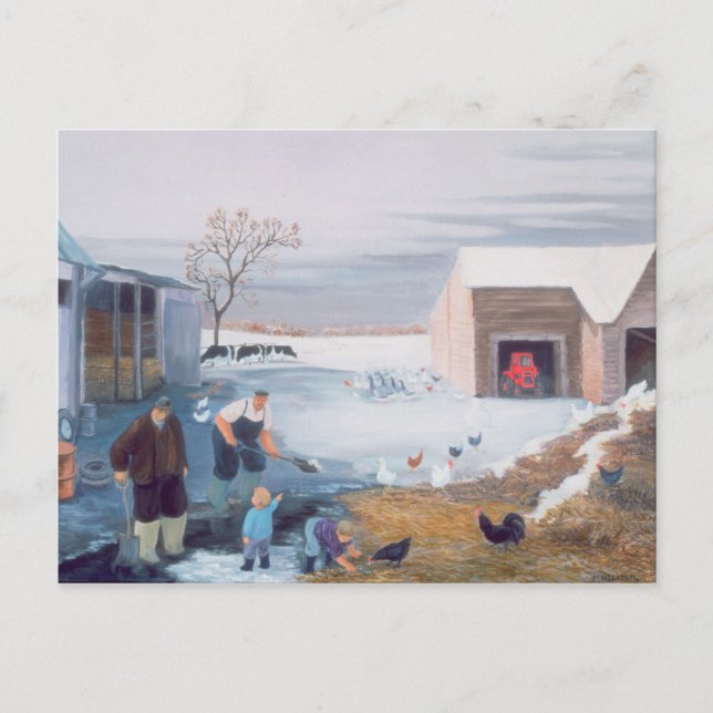 Cartão Postal Neve na Fazenda (Frente)