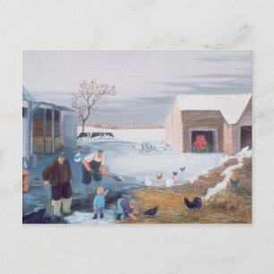 Cartão Postal Neve na Fazenda