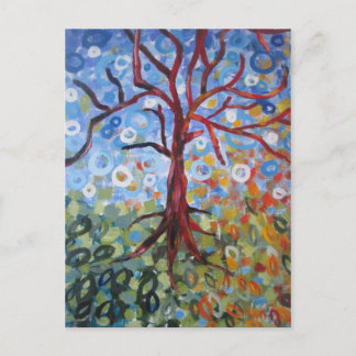 Cartão Postal Neve no outono