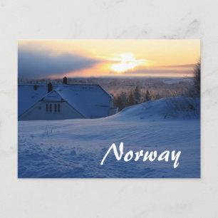 Cartão Postal Neve norueguesa/Noruega