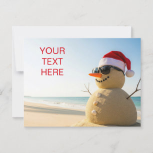 Cartão Postal Neve tropical de Natal