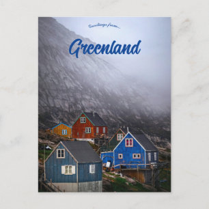 Cartão Postal Nevoeiro varrendo Kullorsuaq Groenlândia