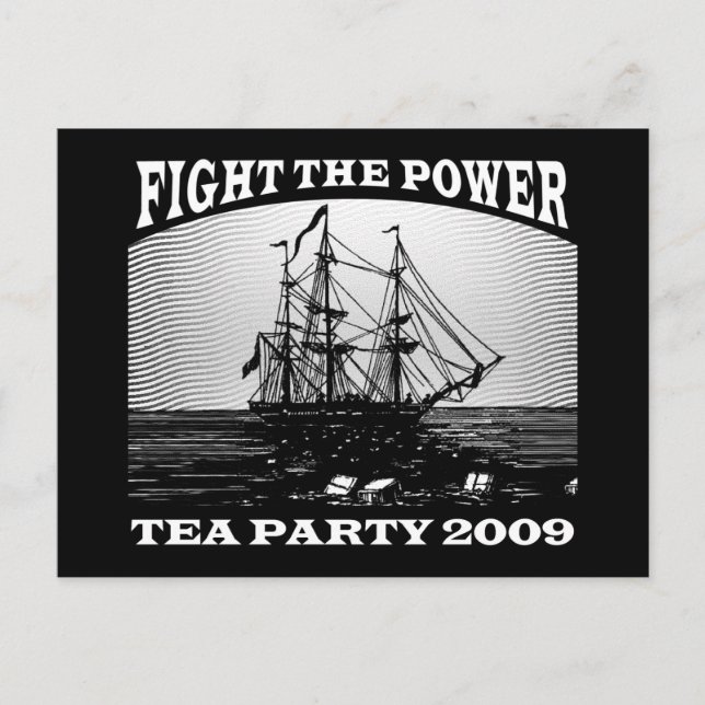 Cartão Postal New American Tea Party 2009 (Frente)