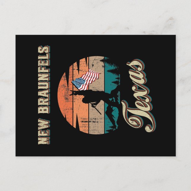 Cartão Postal New Braunfels Texas (Frente)