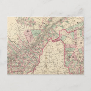 Cartão Postal New Brunswick e Quebec