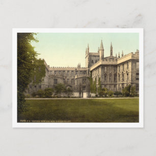Cartão Postal New College, Oxford, Inglaterra
