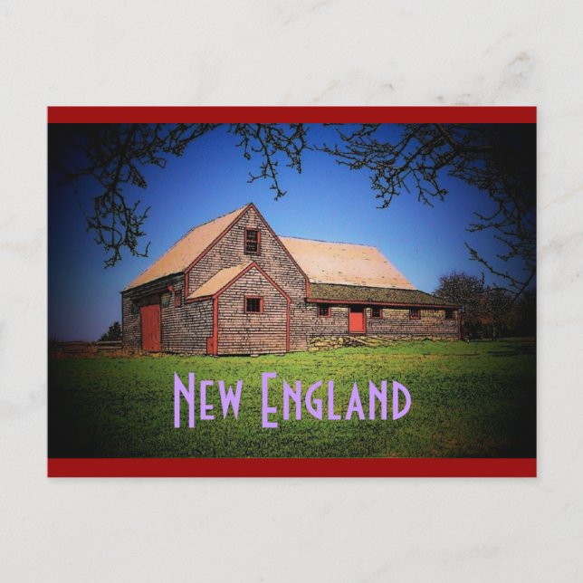 Cartão postal New England (Frente)