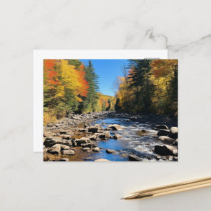 Cartão Postal New England Colorful Landscape, Autumn,