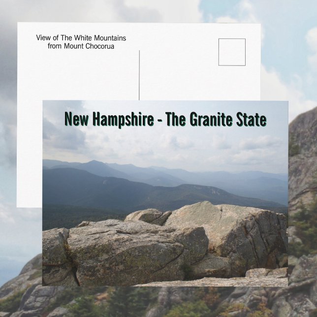 Cartão Postal New Hampshire Granite State White Mountains (Criador carregado)