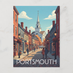 Cartão Postal New Hampshire Portsmouth Viagem