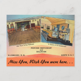 Cartão Postal New Hampshire, Princesa Restaurante, Concord