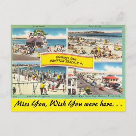 Cartão Postal New Hampshire, Saudações de Hampton Beach