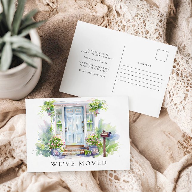 Cartão Postal New Home Moving Announcement Change of Address (Criador carregado)